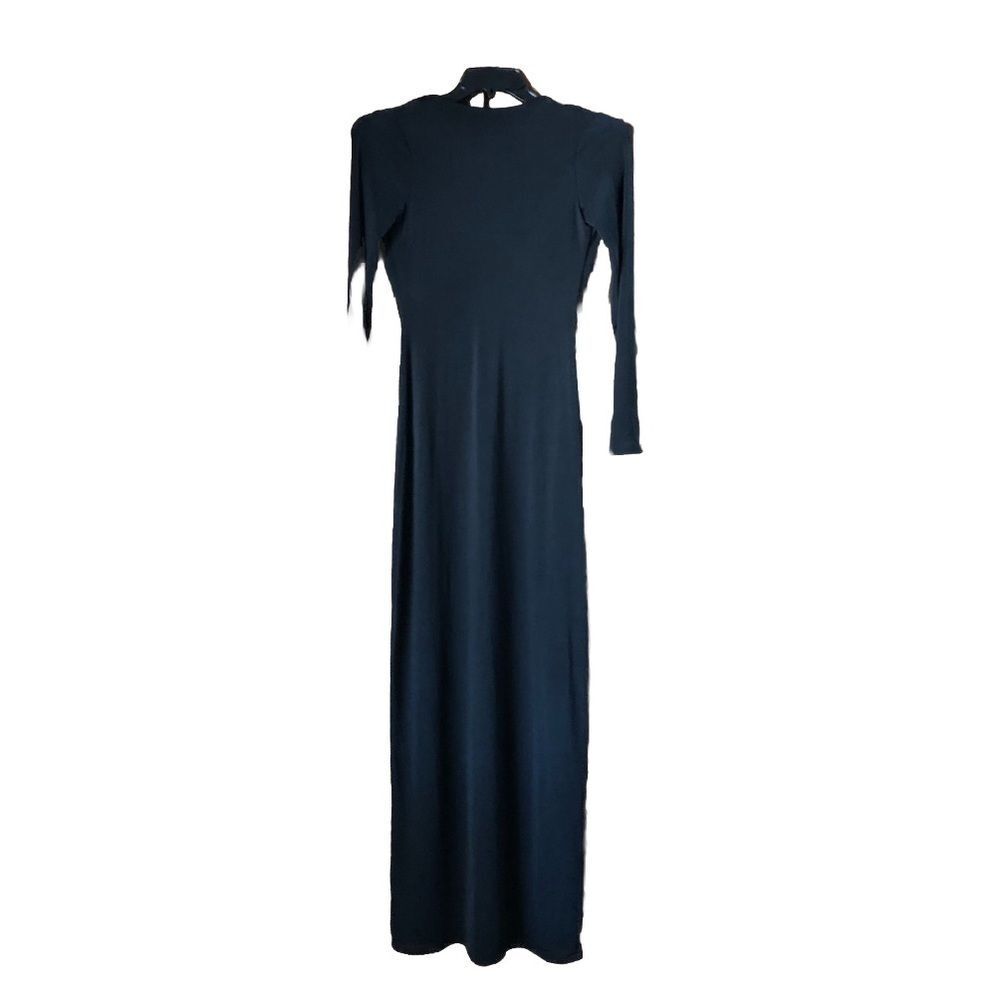 Meshki Black Long Sleeve Maxi Dress